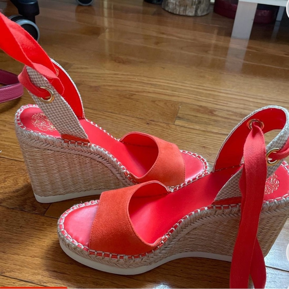Vince Camuto Women's Pink Wedge Sandals